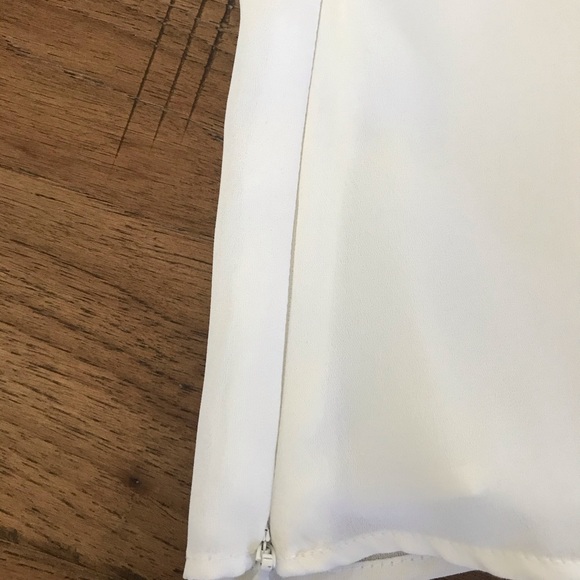 ZARA open drape back white blouse - Picture 9 of 10